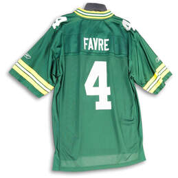 Mens Green Yellow Green Bay Packers Brett Favre #4 NFL Football Jersey Size L alternative image