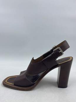 Authentic Prada Brown Slingback Heels W 6.5 alternative image