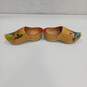 Handmade Painted Wood Dutch Clog Shoes Wall Home Decor image number 4