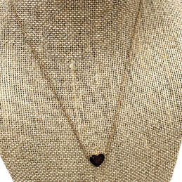 Designer Michael Kors Gold-Tone Adjustable Heart Shape Pendant Necklace