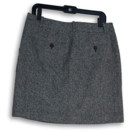 Eddie Bauer Womens Gray Flat Front Slash Pocket Mini Skirt Size 6 image number 2