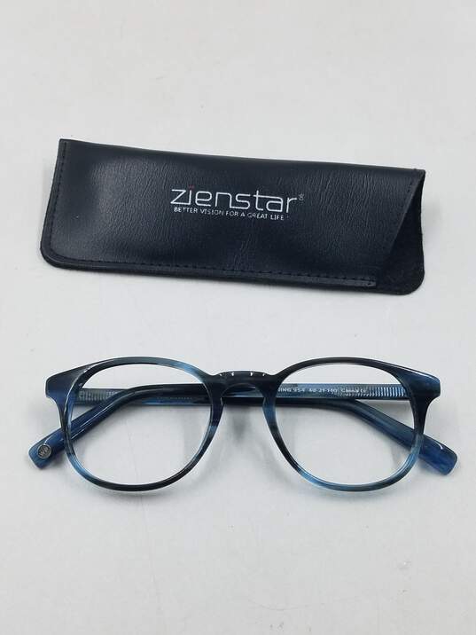 Warby Parker Marbled Blue Downing Eyeglasses image number 1