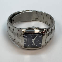 Designer Kenneth Cole Silver Tone C275-04-KC3520 Square Analog Wristwatch