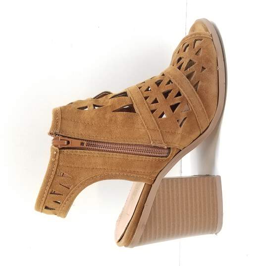 Yoki Women's Noila Perforated Peep Toe Boots Size 6.5 image number 2