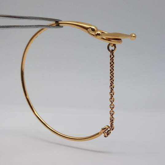 Hermes 14k Gold Filet D'Or Toggle Bracelet 11.9g image number 5