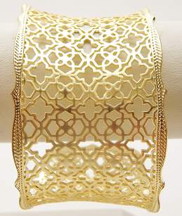 Kendra Scott Candice Gold Tone Filigree Mix Cuff Bracelet