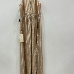 NWT Womens Rose Gold Sleeveless Sequin Regular Fit Maxi Dress Size 16