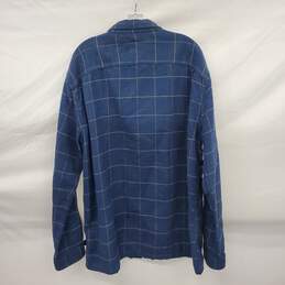 Patagonia Fjord Organic Cotton Blue Button Up Shirt Size XL alternative image