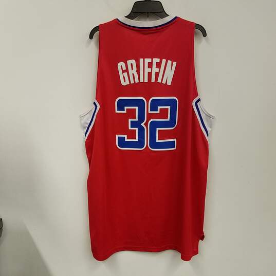 Adidas Mens Red Los Angeles Clippers Blake Griffin #6 NBA Jersey Size XXL image number 2
