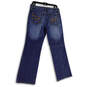Womens Blue Denim Medium Wash Pockets Stretch Straight Leg Jeans Size 10 image number 4