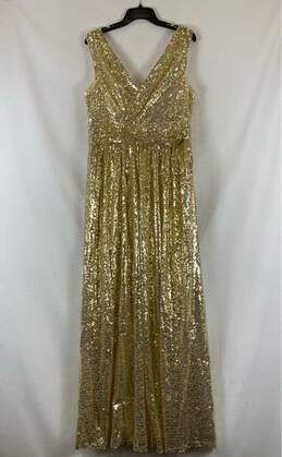 Kate Kasin Gold Formal Dress - Size X Large