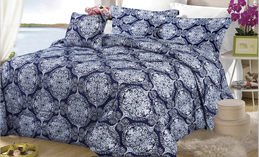 Comforter 5 Piece Navy Blue Queen Size