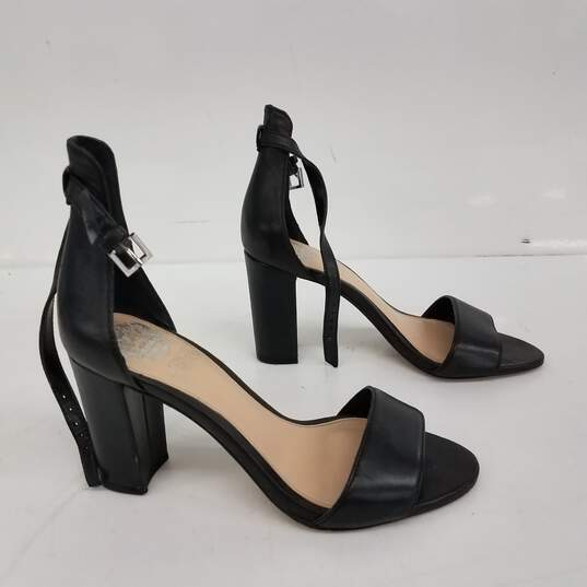 Vince Camuto Black Leather Heels Size 5M image number 2