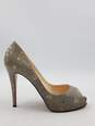 Authentic Christian Louboutin Cream Karung Pumps W 8.5 image number 1