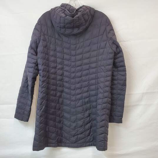 North Face Thermoball Gray Coat with Hood Size Large image number 2