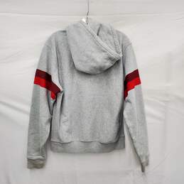 Champion Reverse Weave Half Zip Pullover & Hoody Light Gray & Red Size SM alternative image