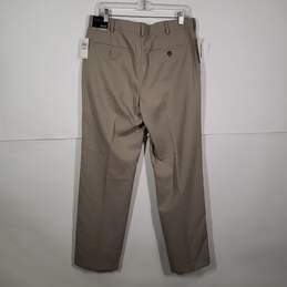 NWT Mens Flat Front Belt Loops Straight Leg Slash Pockets Dress Pants Size 32X30 alternative image