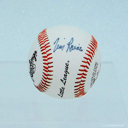 HOF Tim Rock Raines Autographed Baseball Montreal Expos image number 1