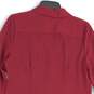 The Limited Womens Red Collared Long Sleeve Henley Neck Shirt Dress Size Medium image number 4
