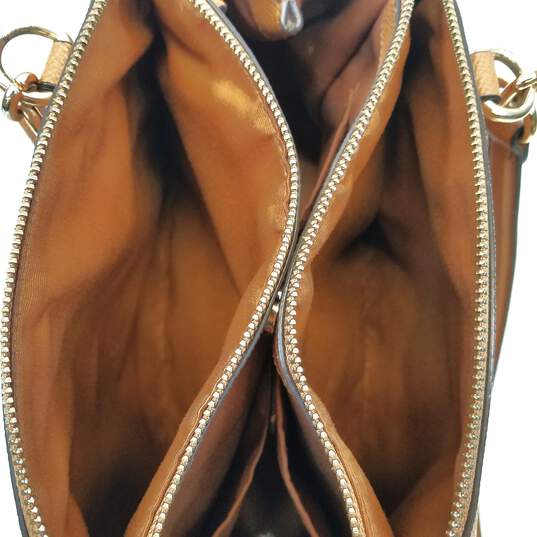 COACH F25397 Mini Lillie Carryall Brown Leather Shoulder Satchel bag image number 5