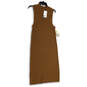 NWT Womens Brown Mock Neck Sleeveless Knitted Midi Sweater Dress Size Large image number 1