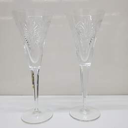 Waterford Set of 2 Crystal Millennium Universal Wish Toasting Champagne Flutes alternative image