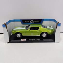 MAISTO SPECIAL EDITION 1:18 DIE CAST 71 CHEVY CAMERO NEW IN BOX alternative image
