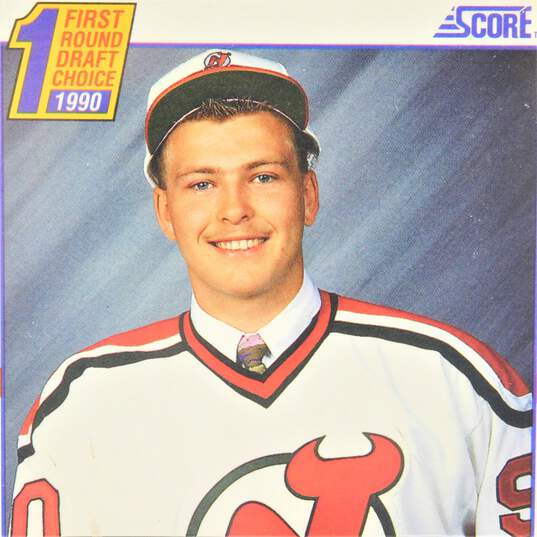 1990-91 HOF Martin Brodeur Score Rookie NJ Devils image number 2