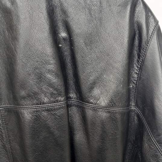Men's Wilsons Leather Black Leather Jacket Sz XL image number 6