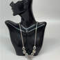 Designer Brighton Silver-Tone Crystal Cut Stone Statement Necklace image number 1