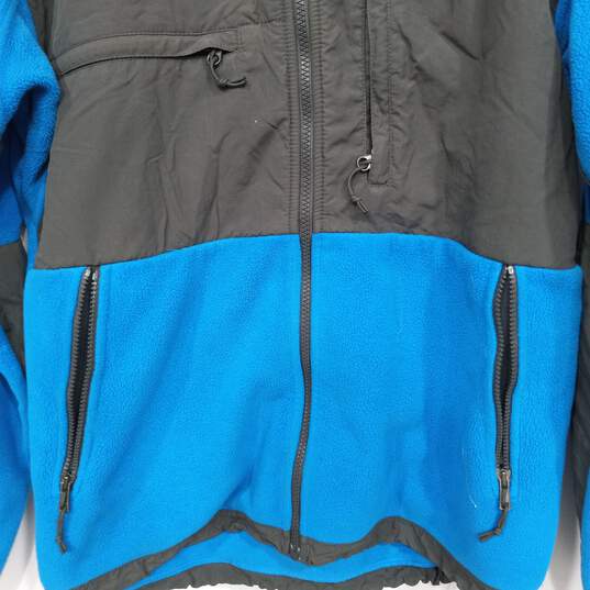 Men's Black & Blue North Face Jacket Size M image number 4
