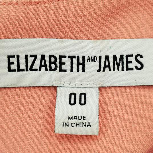Elizabeth & James Women Pink Dress Sz 00 image number 4