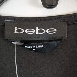 Bebe Women Black Mesh Vinyl Jumpsuit Sz M NWT alternative image