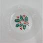 Vintage Termocrisa Crisa Christmas Holly Berry Milk Glass Salad Plates Set of 5 image number 6