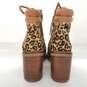 Sam Edelman SADE Leopard Calf Hair Combat Boot Women's Size 6.5 image number 4