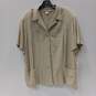 Women's Tan Dress Barn Button Up Size 20W w/ Shoulder Padding image number 1