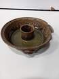 Handmade Green & Brown Pottery Bowl image number 2