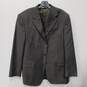 Prontouomo Men's Gray Striped Suitcoat Size 42R image number 1