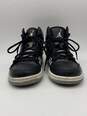 Authentic Mens Air Jordan 1 Flight 372704-033 Black Basketball Shoes Size 8 image number 1