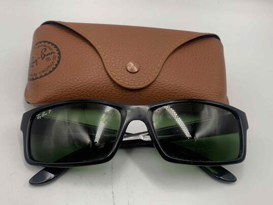 Mens RB4151 Green Lens UV Protection Wayfarer Sunglasses J-0541822-F image number 1