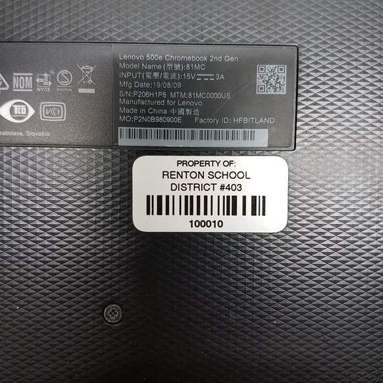 Lenovo 500e ChromeBook 2nd Gen 2-in-1 Intel Celeron-N4100 4GB RAM 32GB SSD image number 7