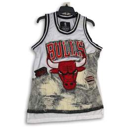 NBA Mens Multicolor Chicago Bulls Basketball Pullover Jersey Size X-Large