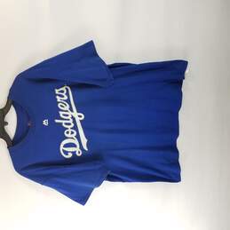 Majestic Dodgers #74 Men Blue Shirt XL