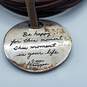 B.B. Leather 5 Strand Tag w/ Inspirational Message 7 1/2in Bracelet 15.9g image number 5