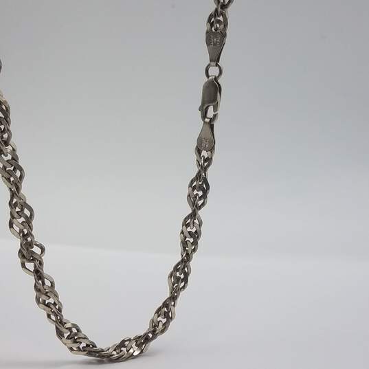 Milor Sterling Silver Twisted Chain 36 Inch Necklace 36.5g image number 4