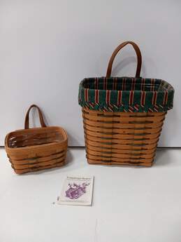 2 Vintage  Longaberger Baskets