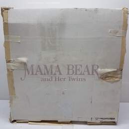Vintage Danbury Mint Mama Bear & Her Twins w/ Bed Teddy Bear Play Set alternative image