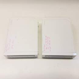 Nintendo Wii White Consoles For Parts/Repair Lot of 2