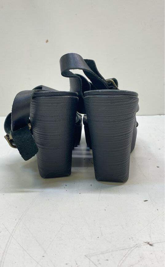 Rockport Leather Strappy Sandals Black 9 image number 4