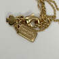 Designer Kate Spade Gold-Tone Red Chili Pendant Necklace With Dust Bag image number 4